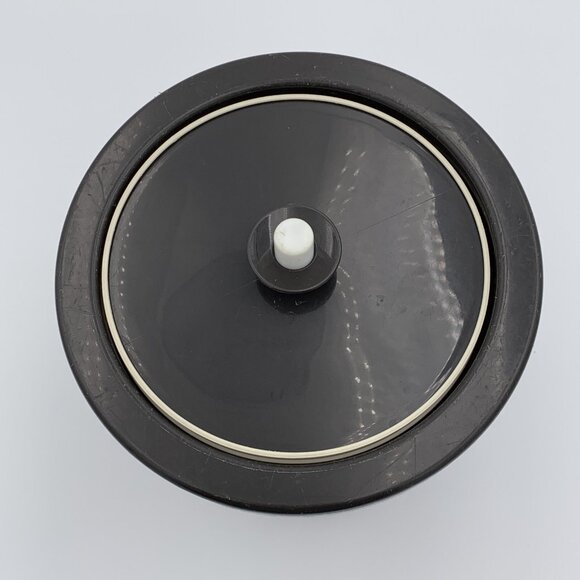 Tupperware Ice Bucket with Lid 1683 1684 1417  Insulated Brown Push Button VTG - Picture 2 of 16